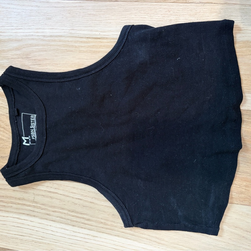 Fresh Sister Black Tank Top